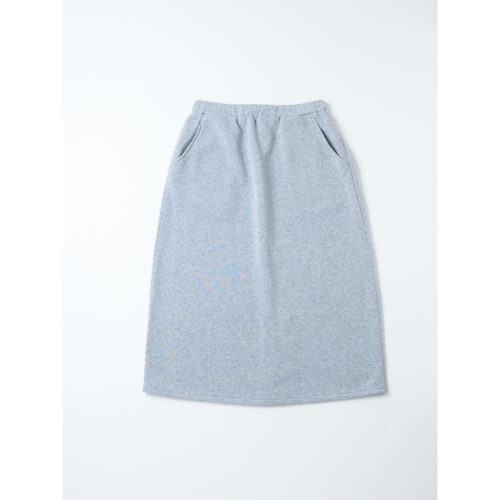 Daiso Brushed Long Skirt  Free   Oatmeal