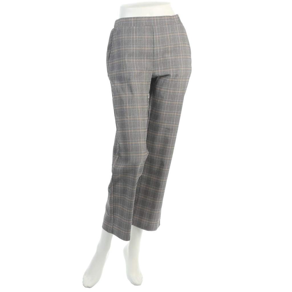 Atsugi COMFORT Straight Leggings with Glen Plaid Size L To Japanese Size Women's Pattern, SPK2837, Gray, (equivalent L)
