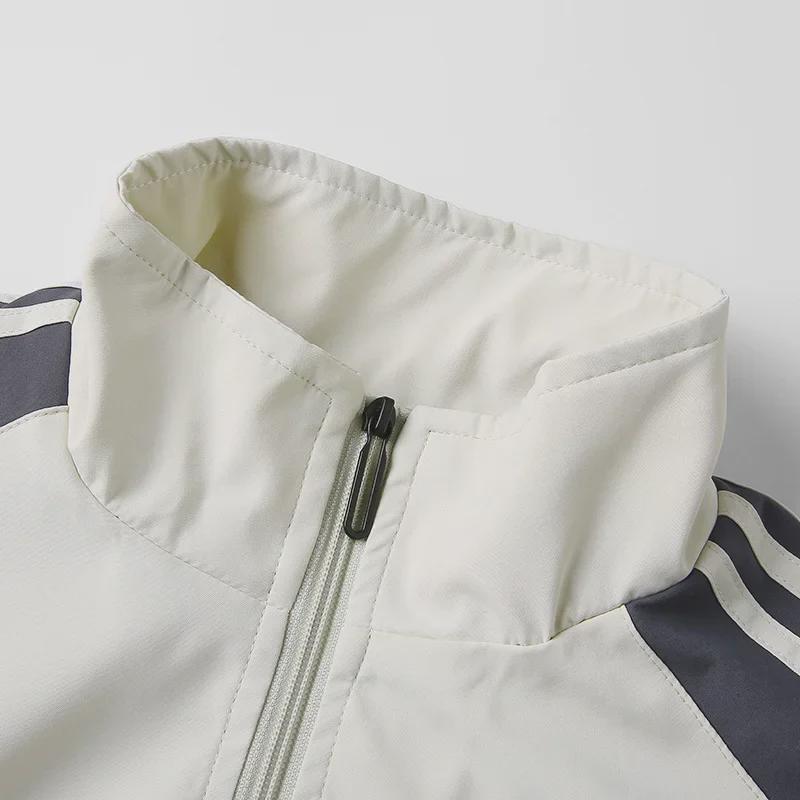 D02 Plush Men's Two-Piece Spring/Autumn Korean Trend Casual Sports Jacket Suit, Ideal for Printing.