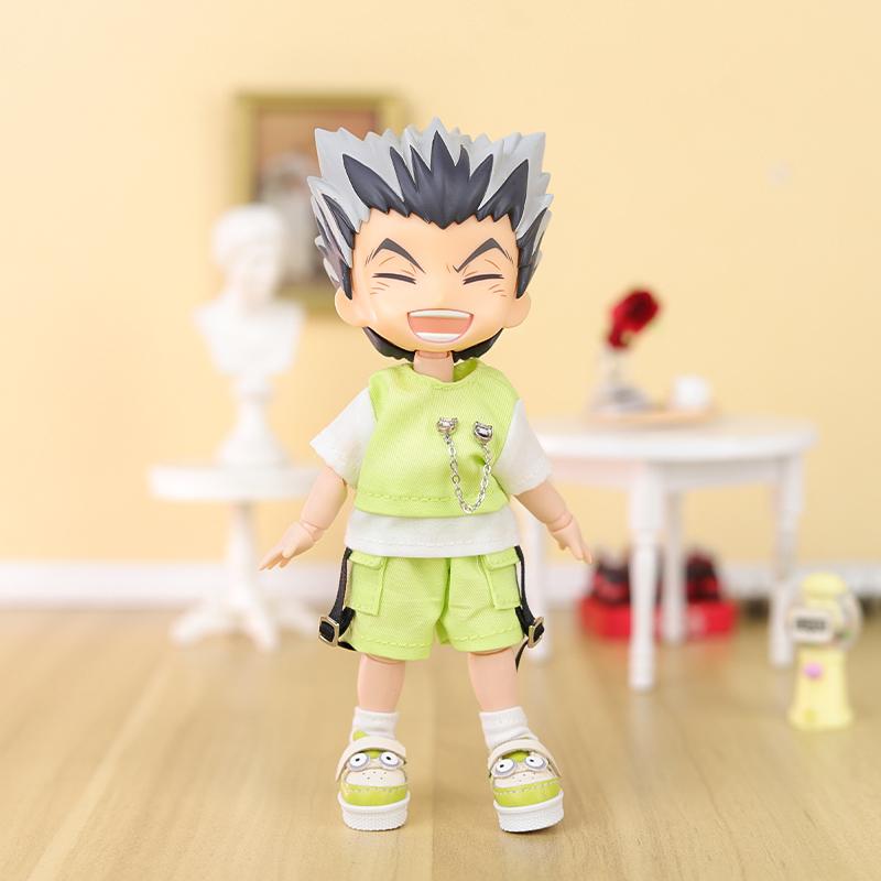 OB11 Babykleidung Farbpassendes Kettenset Puppenanzug für Ob11 1/12 Puppen Outfit Tägliches Lässiges Zubehör für Kinder DIY