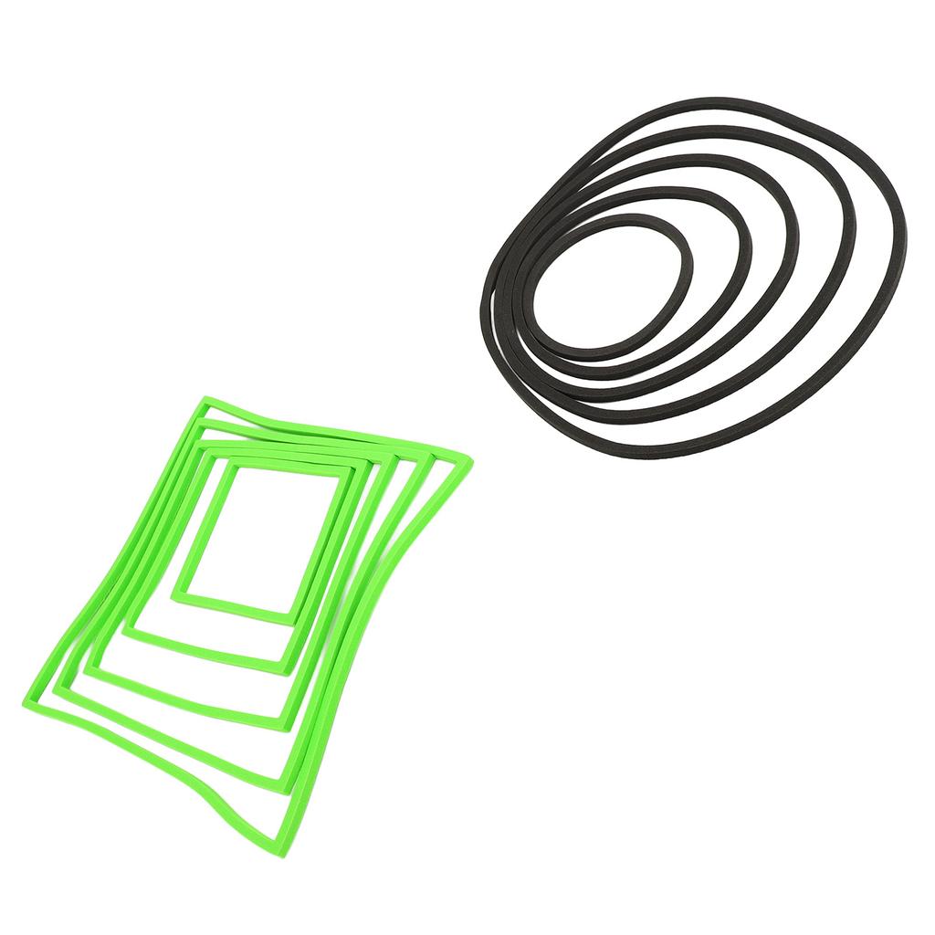 10 Pcs Aquarium Floating Plant Corral 5 Black Round 5 Green Square 8‑20cm EVA Fish Feeding Rings