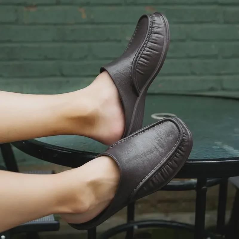 Pánské ležérní nazouvací boty pro léto 2023: Boty a sandály pro řidiče, velikost 47