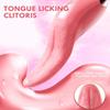 Realistisk tungeslikkende vibrator for kvinner G spot klitorisstimulering miniklit sexleketøy Oppladbar brystvorte onanerer