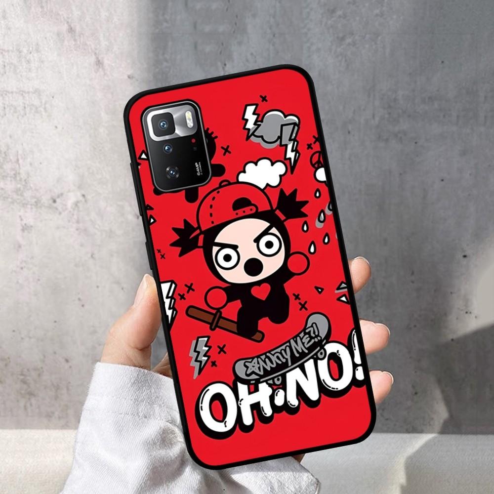 Pucca And Garu Phone Case For Redmi Note 4 X 5 A 6 7 8 T 9 9S 10 11 11S 11Epro Poco M3 Pro