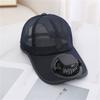 USB Rechargeable Cooling Fan Baseball Hat With Solar Powered Design Breathable Adjustable Sun Hat For Outdoor Activity