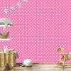 Hearts Wallpaper Powder Pink and White 50x1000