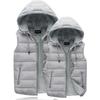 Warm Hooded Vest Coat for Women Men Couples Thicken Sleeveless Waistcoat