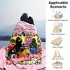 1 Stück, Barbapapa 40. Jubiläumsausgabe, Heimdekor-Decke, Überwurf für Sofa, Couch, Schlafzimmer, Wohnzimmer, Reisen, Camping, Auto, Strand, Büro-Nickerchen, Geschenk