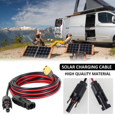 Solarstecker zu XT60 Adapter Ladekabel IP67 Wasserdicht 12AWG 10FT Solarpanel Verlängerungskabel Zubehör Power Station