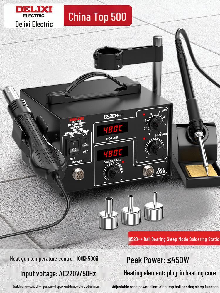 Delixi Electric 3-in-1 Soldering & Desoldering Station for Mobile Phone Repair