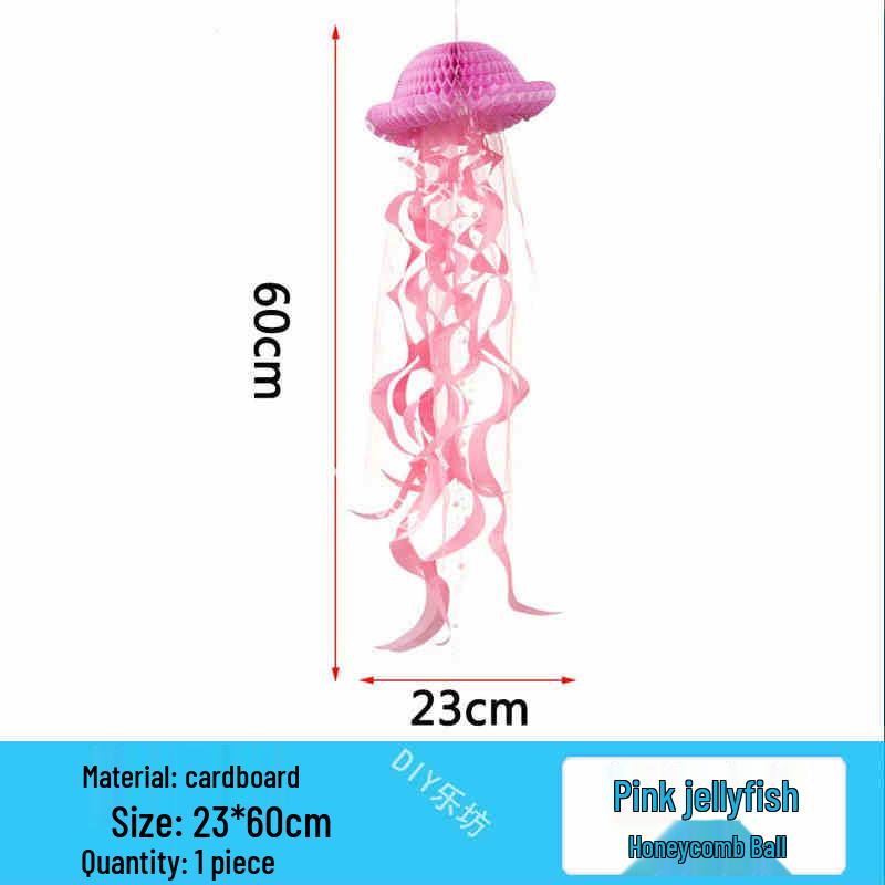 Blue Ocean Sky Tassel Ribbon Flag - Western Summer Theme Crepe Decoration