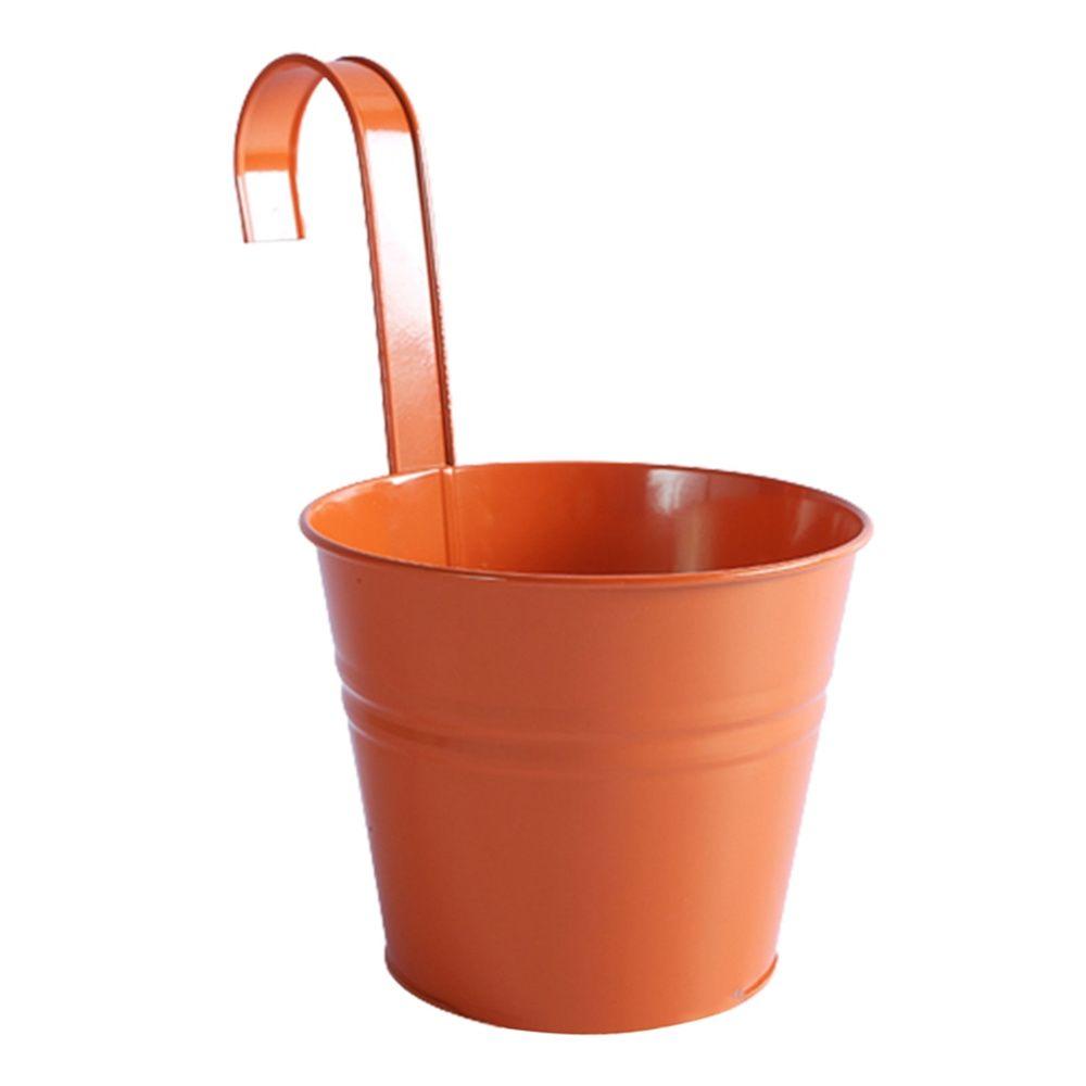 Metal Garden Supplies Iron Planter Balcony Decor Flower Holder Metal Bucket Succulent Basket Hanging Flower Pots