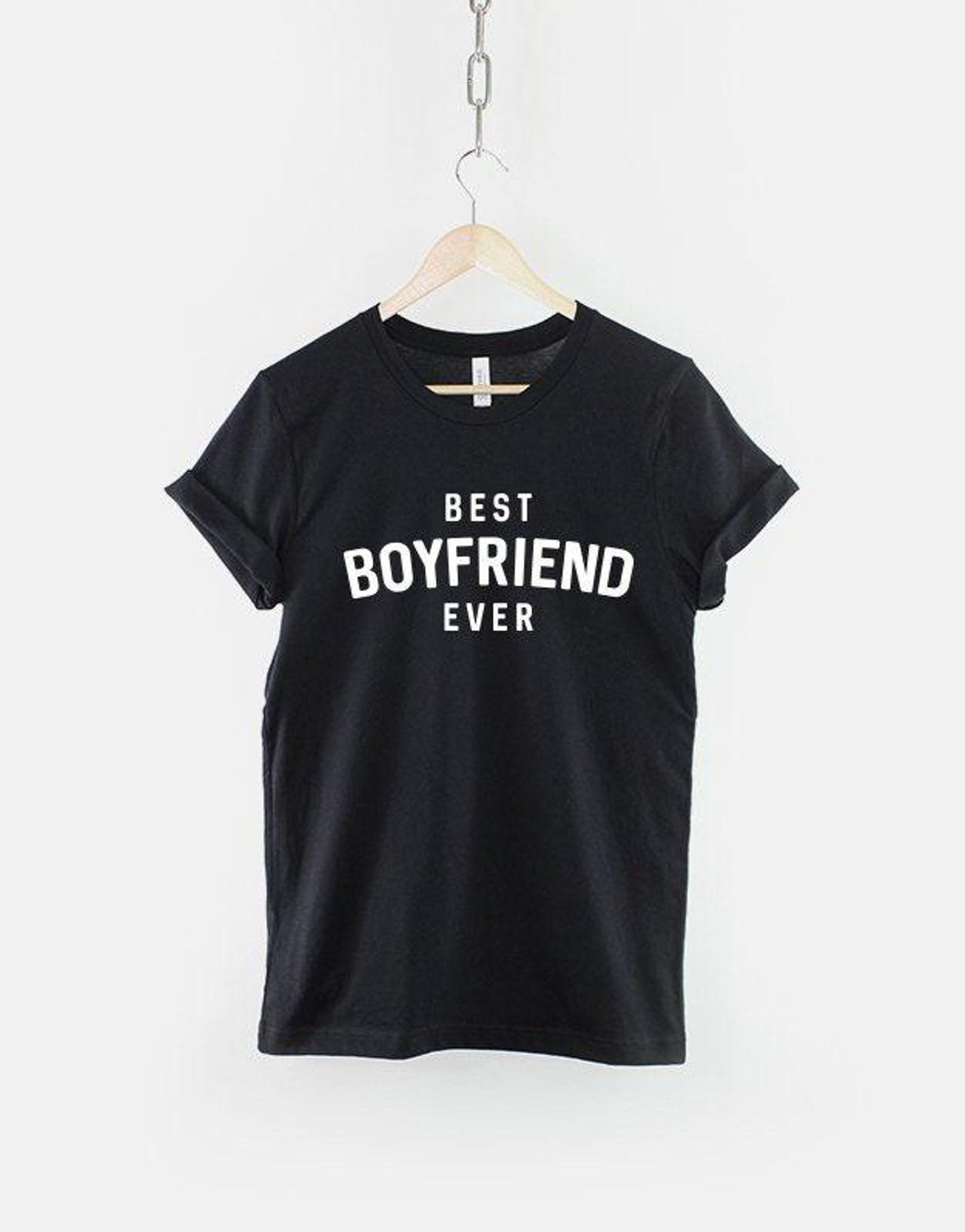 Best Boyfriend Ever Shirt, Cute Anniversary Gift T Shirt, Romantic Partner Graphic Tee, Present for Him S