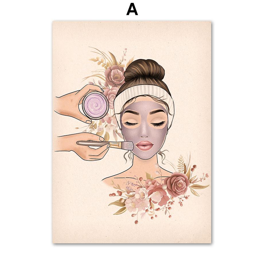 

Женский салон красоты, уход за лицом, спа, пластическая хирургия, плакат, скандинавский настенный художественный принт, холст, живопись, модные фотографии, доктор, офисный декор 21x30cm No Framed