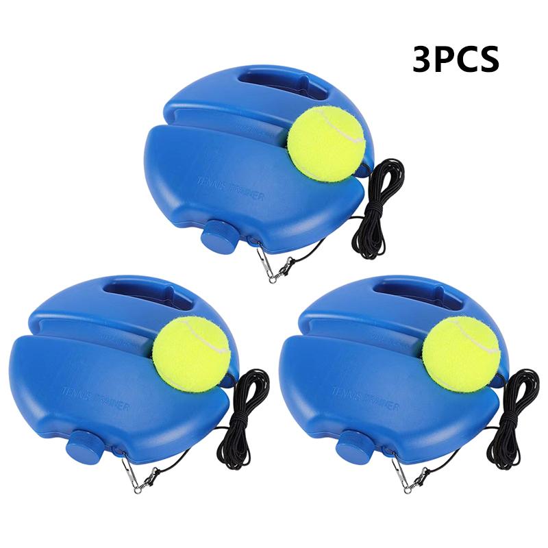 Heavy Duty Tennis Training Aids Base With Elastic Rope Ball Practice Self-Duty Rebound Tennis Trainer Partner Sparring Device