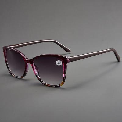 Unisex Presbyopia Reading Sunglasses Gray Lens Fashion Eyewear with Diopters for Men Women