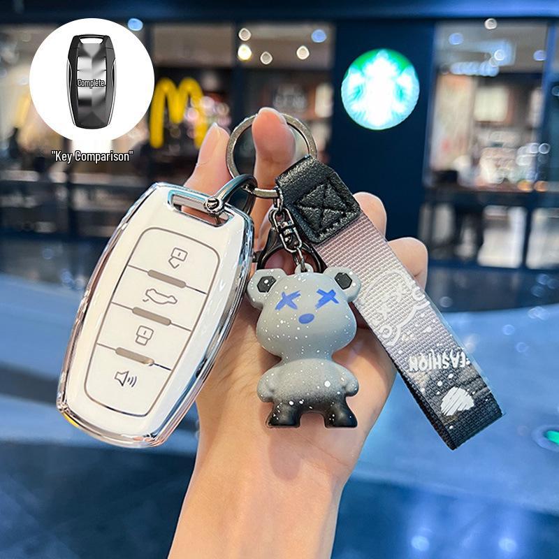 Key Cover for 2024 Haval Big Dog: Fits 23mm Chitu H6, 22mm New H9 Buckle, 19mm Old M6 Case - Simple Design