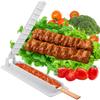 Kebab Press Bbq Meat Skewer Machine Reusable Single Row Kebab Makers Skewers Kebab Maker Grill