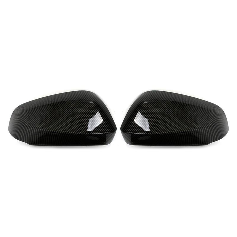 24 New bZ4X Rearview Mirror Cover - Electroplated Carbon Fiber Pattern