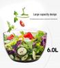 Multi-Purpose Press-Type Salad Spinner and Vegetable Washer