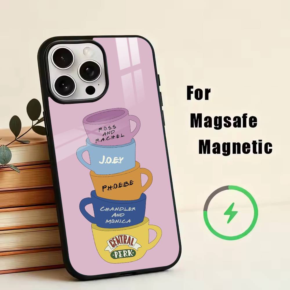 

Friends TV Show Phone Case For iPhone17,16,15,14,13,12,11 Plus,Pro Magnetic For Magsafe Wireless Charging iPhone12mini