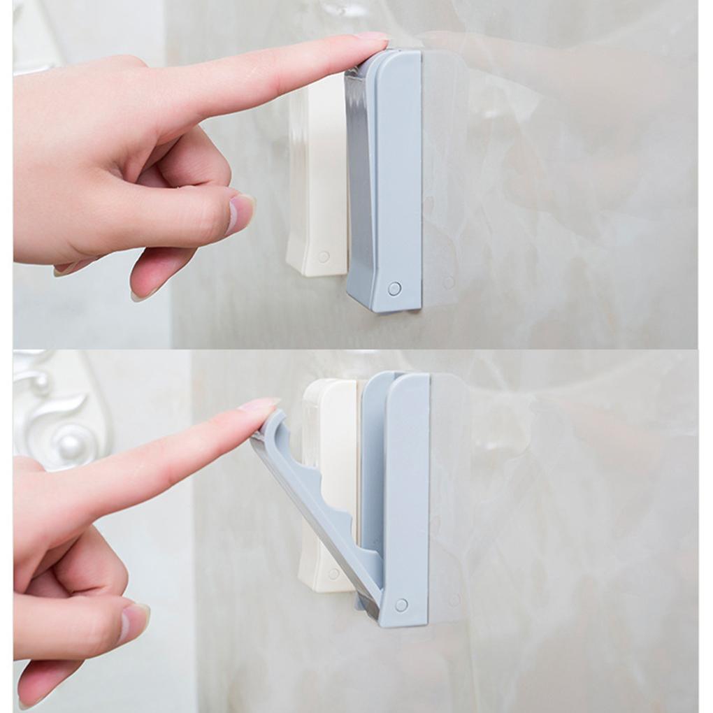 Skládací háček do koupelny, závěsný nástěnný věšák, samolepicí neviditelný držák na kabáty, oděvní doplňky