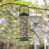 1pc Bird Feeder Hanging Outdoor Dark Green Iron Mesh Stainless Steel Hummingbird Pet Feeding Tool