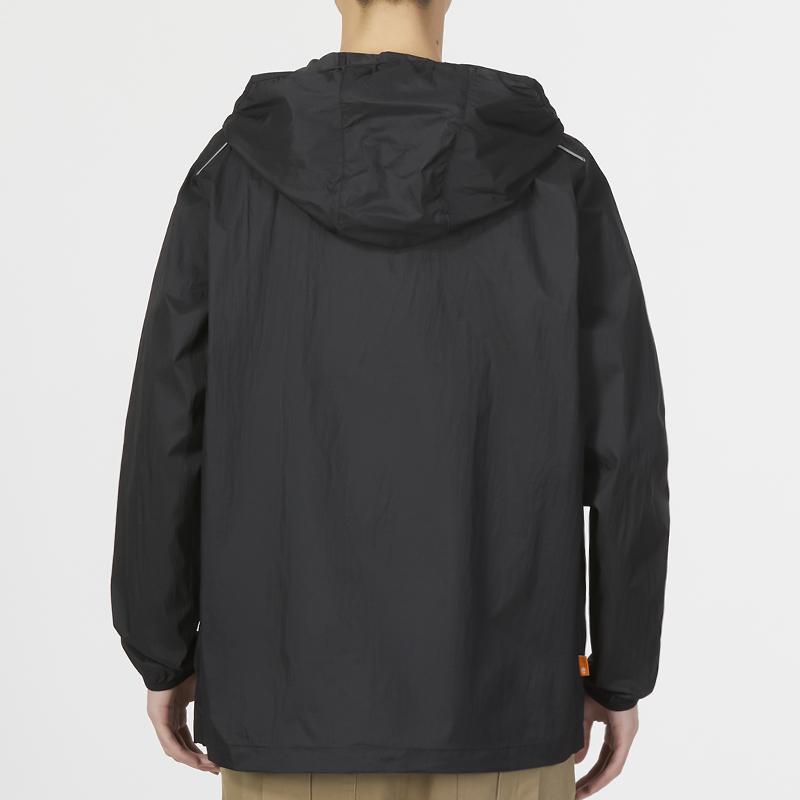 Timberland Solid Color Outdoor Woven Jacket Men Jackets Black A6RYN-001