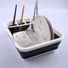Dish Drain Basket Rack Vegetable Dishes Draining Washing Drainer Organizer Baskets Holder Multifuntion Home KitchenTool