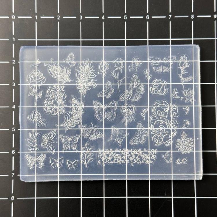 4PCS Nails Art Silicone Mold Butterfly Theme Manicure Training Tool Professional Manicure Supplies for Various Occasion