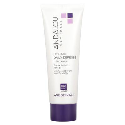 Pleťová voda na obličej, Ultra Sheer Daily Defense, SPF 18, Anti-Aging, 2,7 fl oz (80 ml)