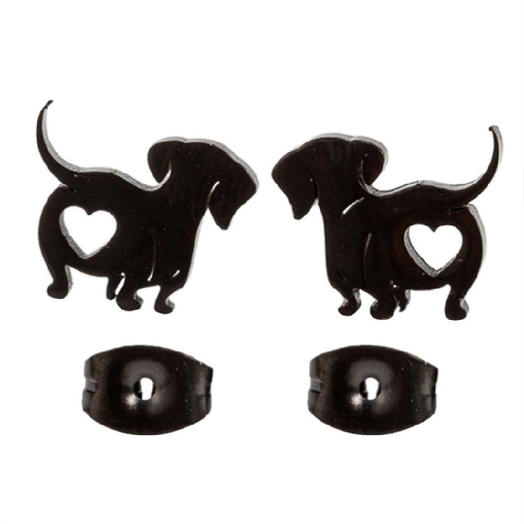 Fashion Ear Jewelry Pet Dog Ear Stud Dachshund Ear Pins Alloy Material for Daily
