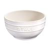 Staub Keramisk Rund Skål 14cm (Elfenbensvit)