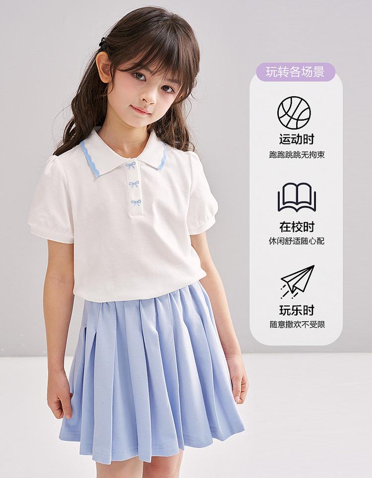 Girls' T-shirt Short-sleeved Summer Clothes