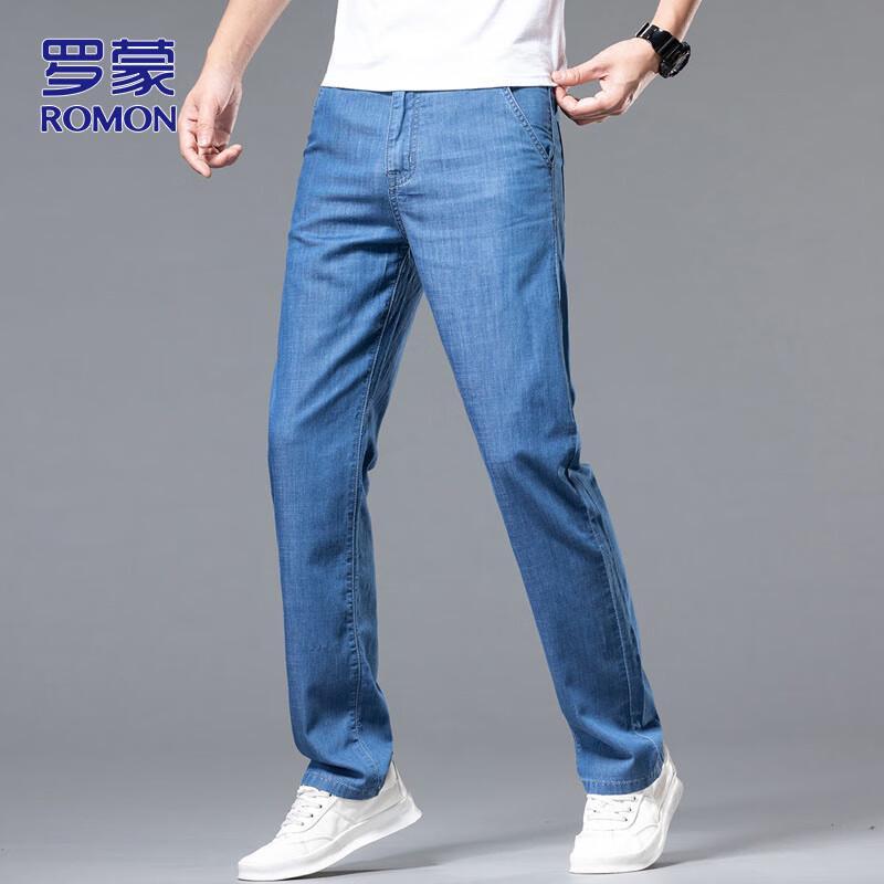 

ROMON Men s Summer Stretch Business Casual Jeans 40