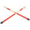 1 Paar Schlagzeug-Besenstöcke gebündelte Dübel Schlagzeugstöcke Performance Percussion Zubehör(rot )