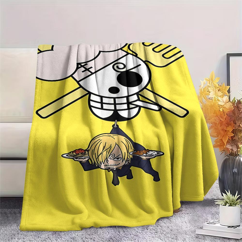 Coperta in Flanella con Stampa Personaggio One Piece, Alta qualità Confortevole per Tutte le Stagioni, Arredamento per la Casa, Calore e Comfort, Perfetta per Regali di Natale