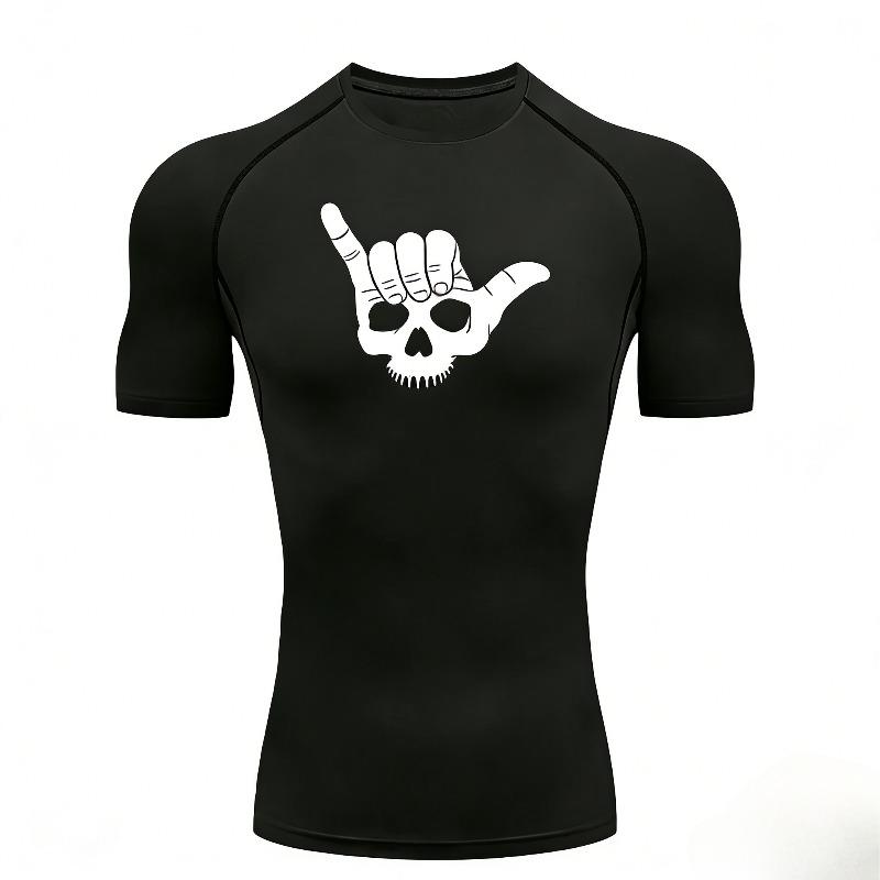 Men's Sports T-shirt Training Fitness Compression Workout Breathable Stretchy Ultra-Light Quick-Dry Moisture-Wicking Sweat-Resistant Gym Wear