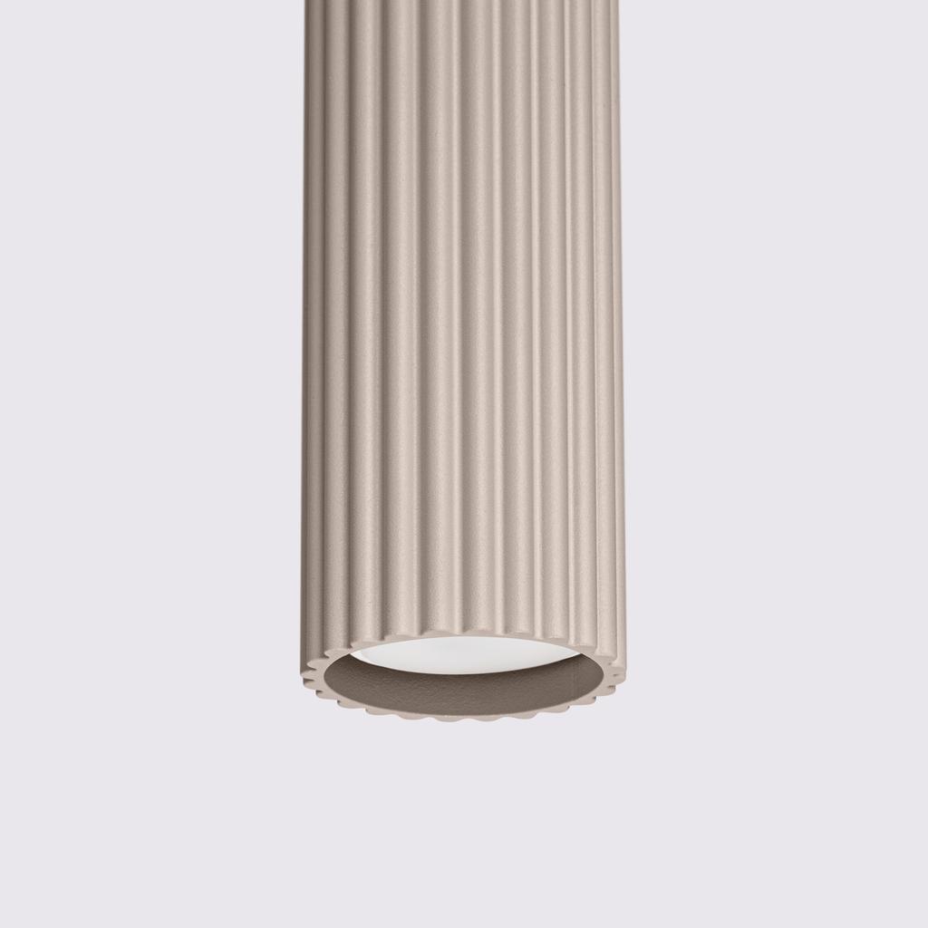 Lampa Wisząca Karbon 1 Gu10 Taupe Alu Sollux Sl.1759