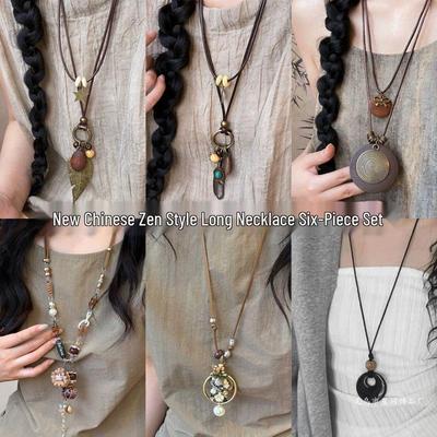 Bohemian Etnisch Bloemig Hanger Sweaterketting Ketting - Uniek Damesaccessoire