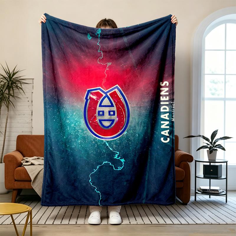 Montreal Canadiens Soft and comfortable flannel Suitable for sofas living rooms outdoor camping travel and also makes a great anniversary gift