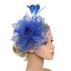 Wedding Fascinator Hat Mesh Flower Tea Party Headband Vintage Alice Headband Clip  for Women Girls