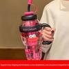 2025 Large-Capacity Water Cup for Girls with Ice Buster Straw - Perfect for Female Students, Summer Tea, and Water Separation