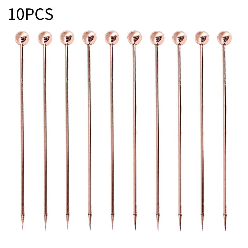 5-10Pcs Creative Stainless Steel Cocktail Picks Martini Picks Juice Decoration Picks Bar Bartending Tools Kitchen Accessories
