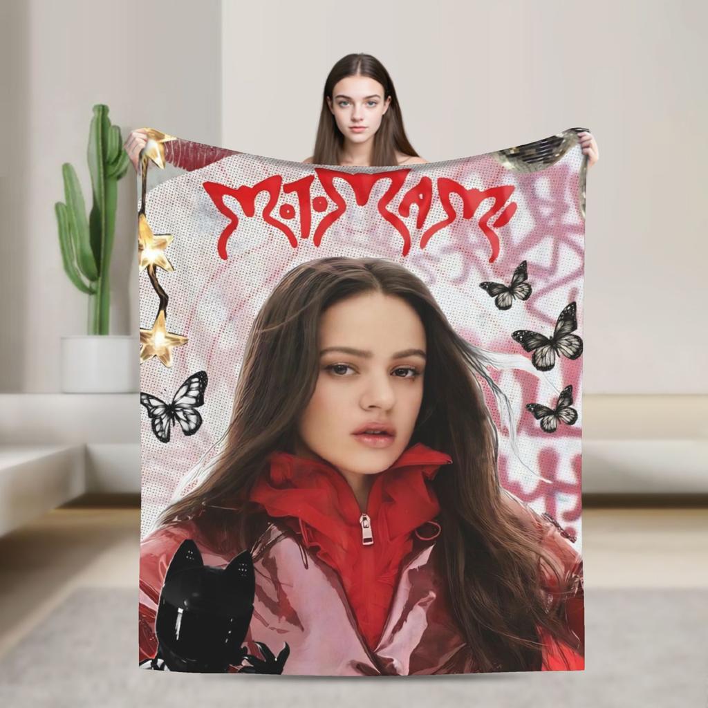 Rosalia Lux  Warm Soft Blanket  Picnic Plush Bedding Throws Fluffy Home Decor Flannel Bedspread Sofa Bed Cover