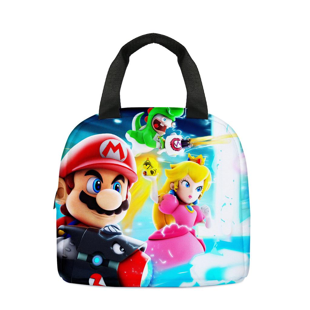 Lunch Bag Children'S Portable Lunch Box Bag Cartoon Portable Bento Bag Printed Outdoor Picnic Bag