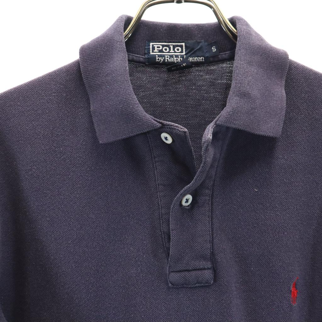 Polo von Ralph Lauren Made in USA Kurzarm Poloshirt S Marine Rehbraun Herren Gebraucht