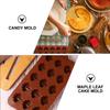 3 Stück Silikon Ahornblatt Backform Dessert Backform für Schokolade Seife Gelee Kuchen Wasserdicht Leicht zu lösen