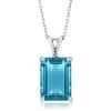 Blue Cut Pendant Necklace for Women Daily Wear