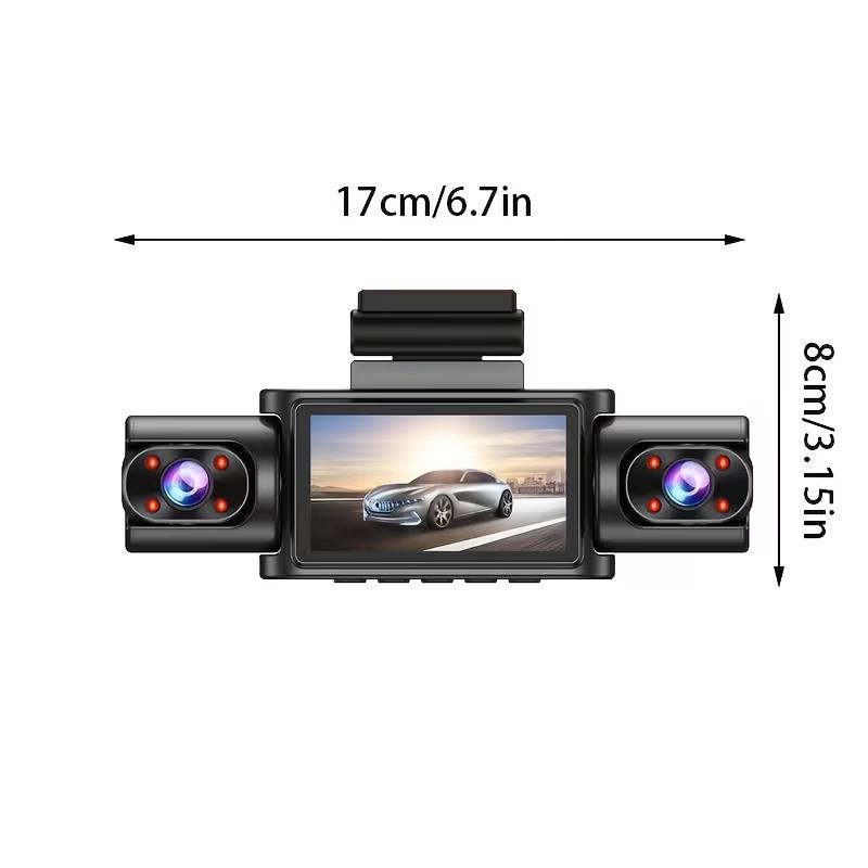 3/4‑Channel 1080P FHD Dash Cam, Wi‑Fi Connected, Rotatable Lens, Night Vision, Easy Installation for Cars